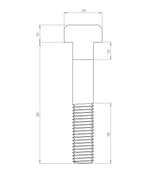 M12x80 T Başlı Civata